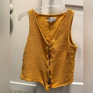 Madewell Texture and Thread Yellow top